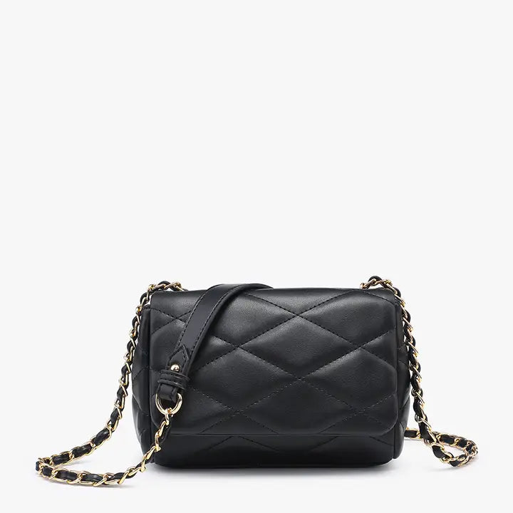 Prague Quilted Crossbody w/ Chain Strap