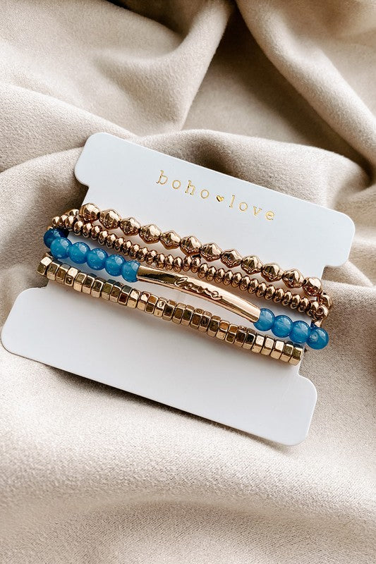 Blue Bracelet Set