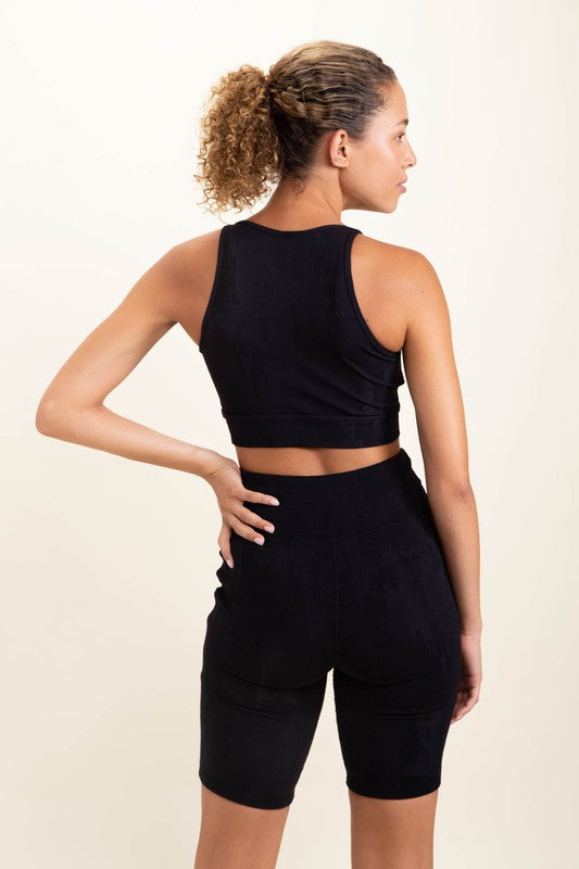 Textured Stucco Jacquard TACTEL Sports Bra