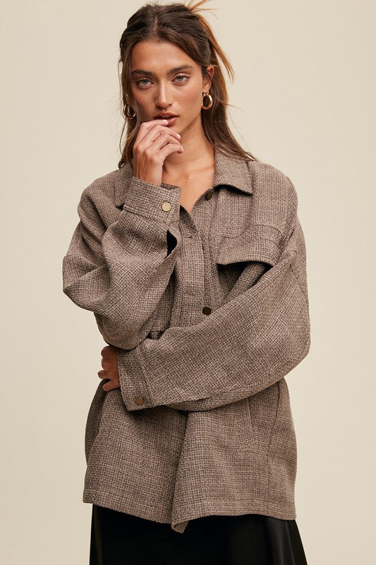 Tweed Two Pocket Shacket