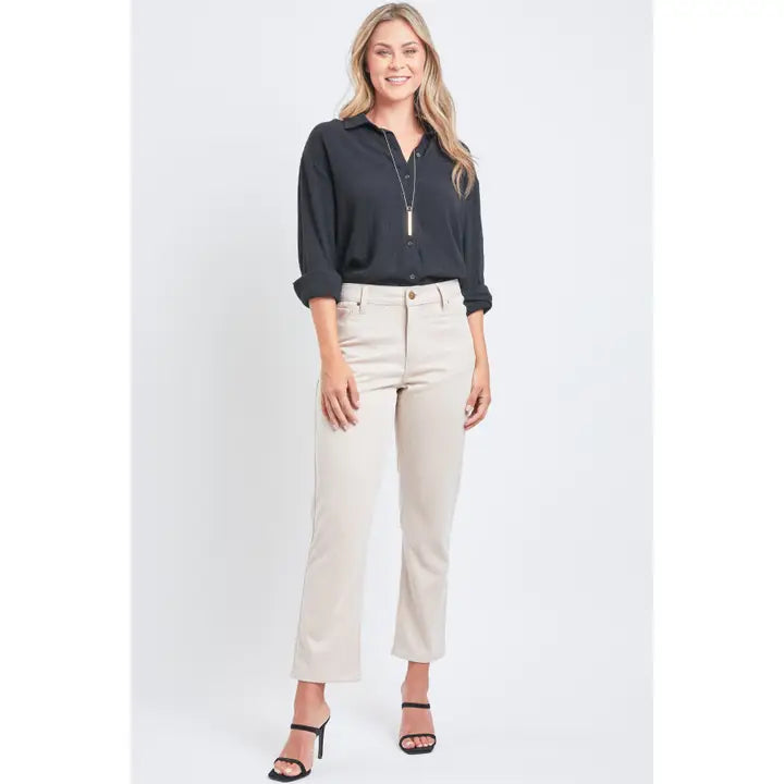 Missy Sueded Twill 5 Pocket Straight Leg Pant