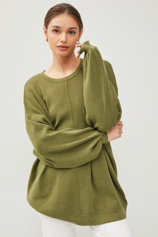 Oversized Crew Neck Sweater