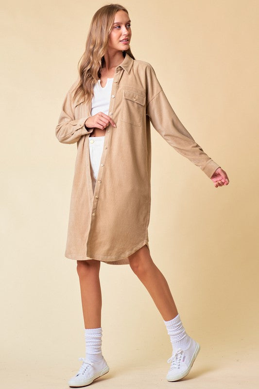 Button Down Duster Jacket