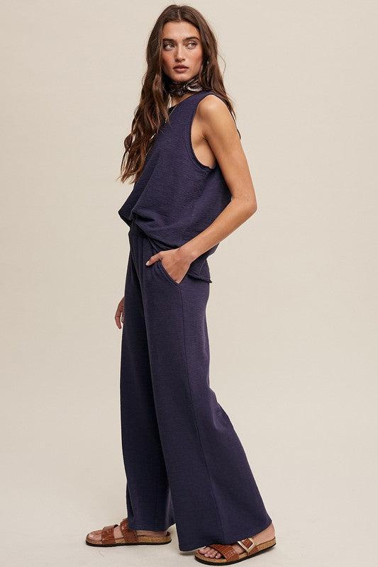 Soft Knit Tank and Sweatpant Set