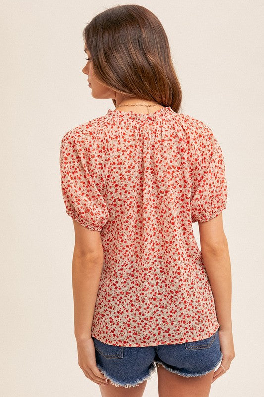 Tie Detail Short Sleeve Blouse