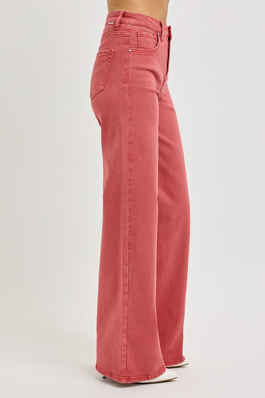 Tummy Control High Rise Wide Pants