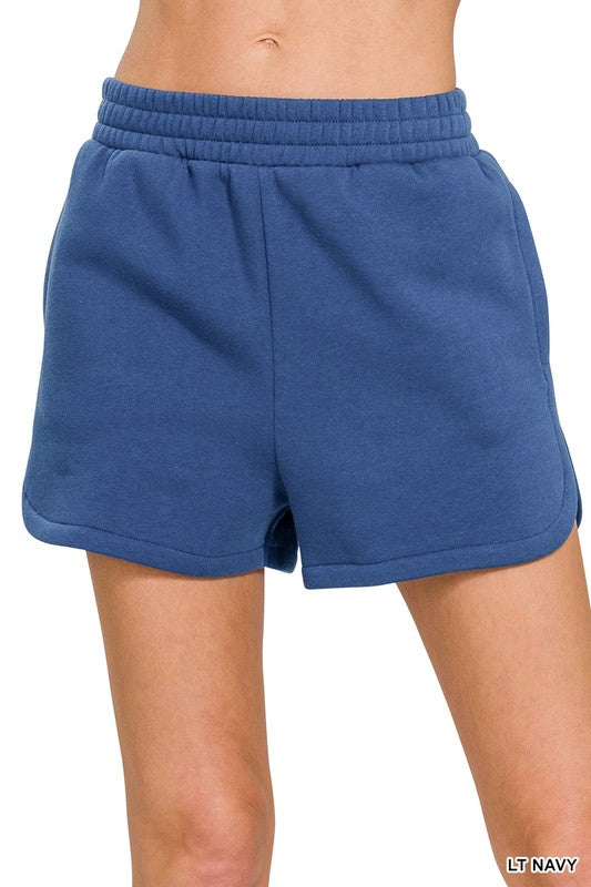 Fleece Elastic Dolphin Shorts!