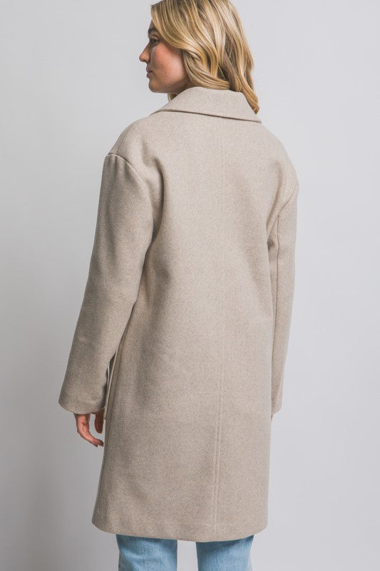 Mid-length Double Button Coat
