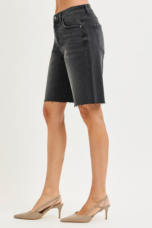 High Rise Bermuda Shorts
