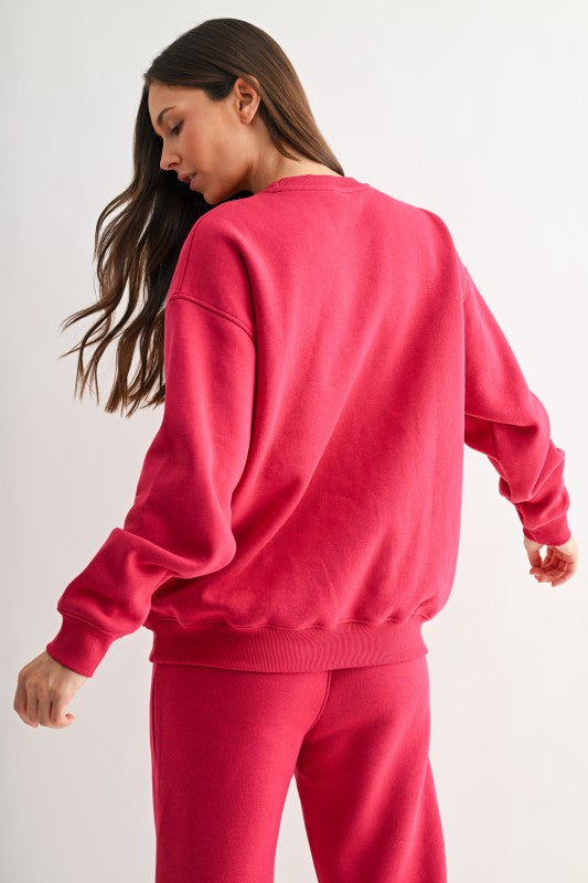Oversized Fleece Sweatshirt
