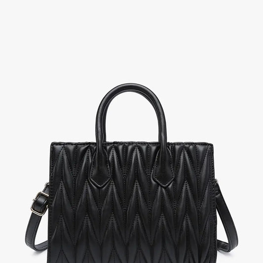 Arbor Herringbone Satchel w/ Dual Handles