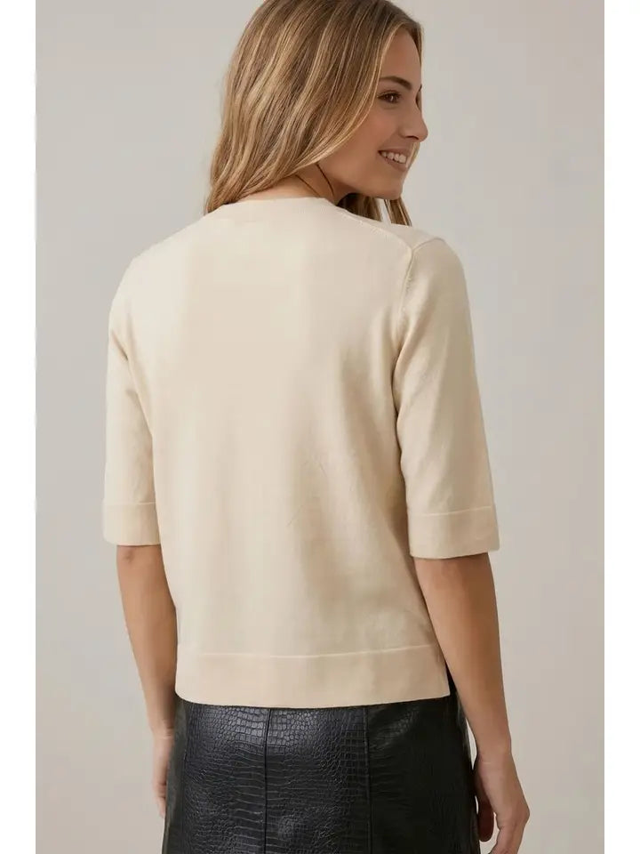 Short Sleeve Knit Top