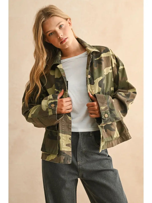 Camouflage Printed Jacket