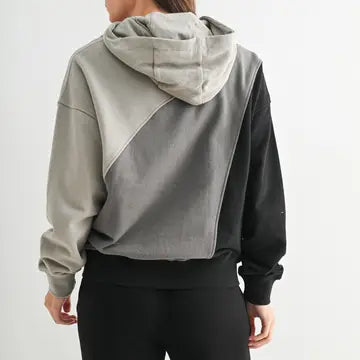 Cozy Color Fade Stripe Hoodie