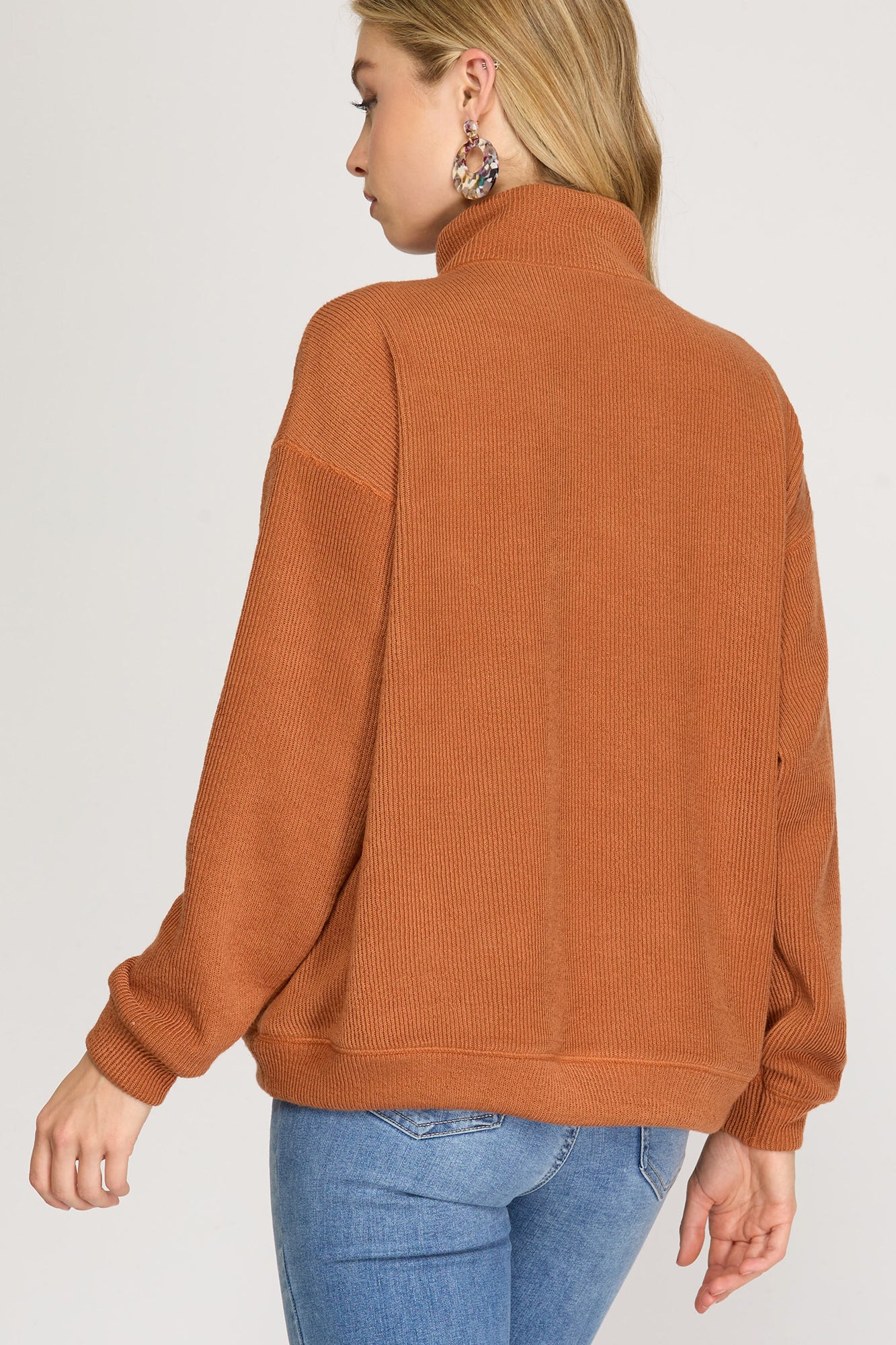 Long Sleeve Rust Pullover