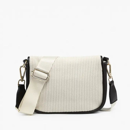 Serena Two-Tone Crossbody w/ Nylon Strap