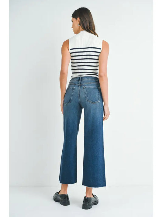 BP460J - Dk - Scissor Cut Wide Leg