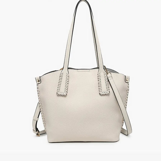 Micah Whipstitch 3-Compartment Tote