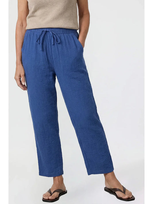 Double Gauze Relaxed Fit Cropped Pant