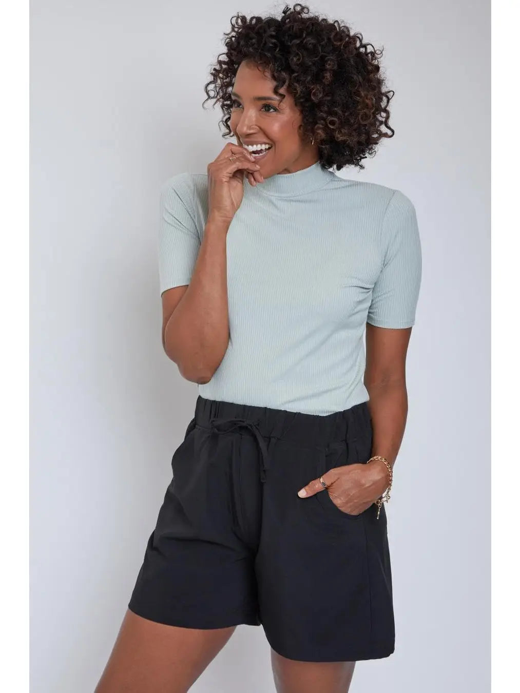Resort Wear with Elastic Waist Shorts