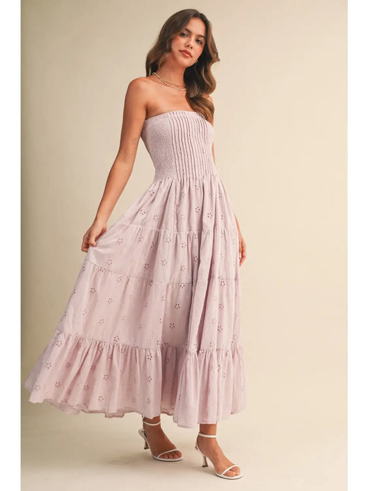 Detail Layered Midi Dress