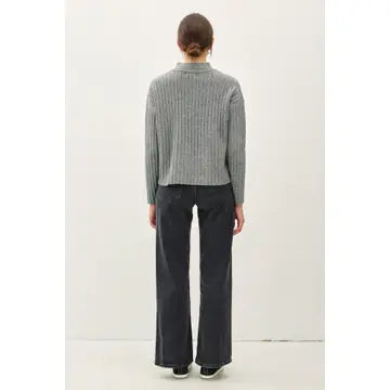 The Haven Ribbed Mockneck 🩶✨