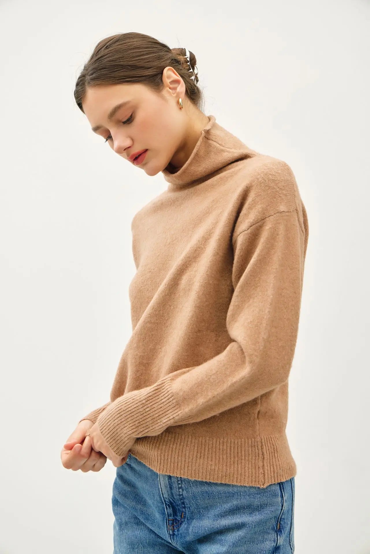 The Cloud Knit Mock Neck