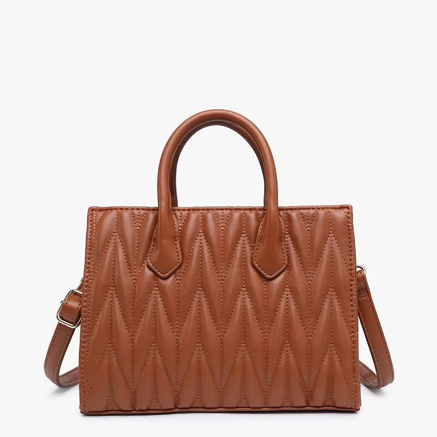 Arbor Herringbone Satchel w/ Dual Handles