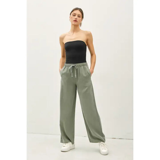 Tencel Wide Leg Pants