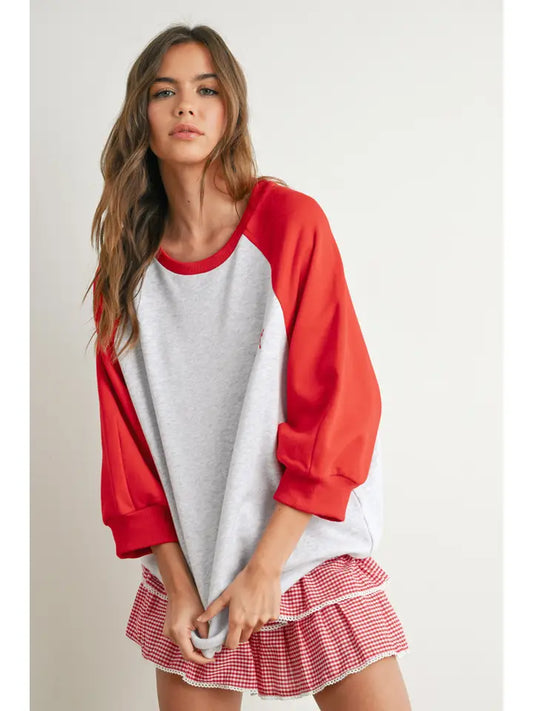 Sweet Varsity Oversized Shirt