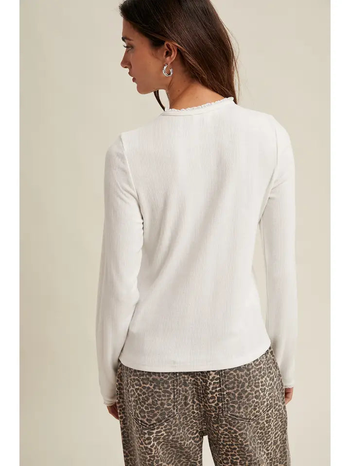 Pointelle Knit Top