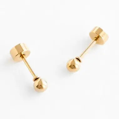 Gold Ball Stud Earrings - Hypoallergenic