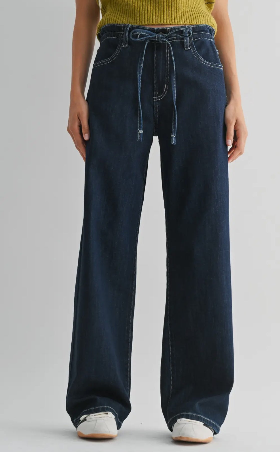 Drawstring Wide Leg