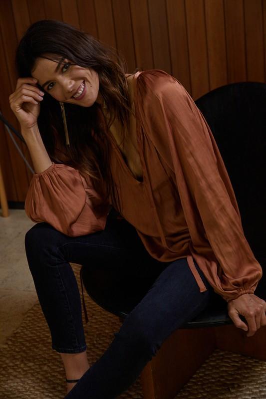 Sue Satin Top