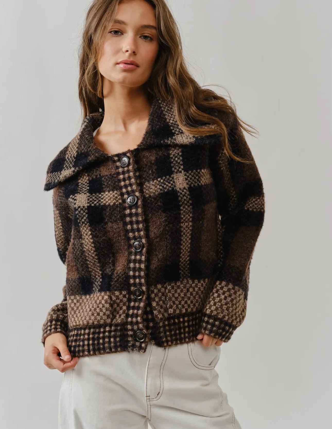 Plaid button down