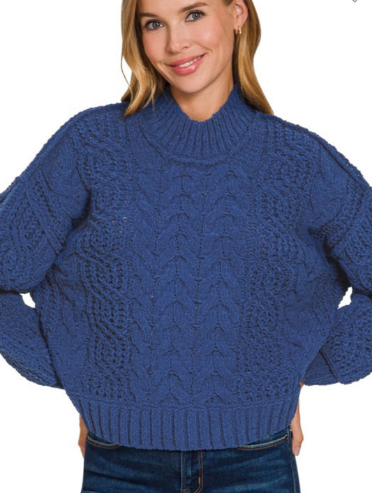 Cable knit sweater