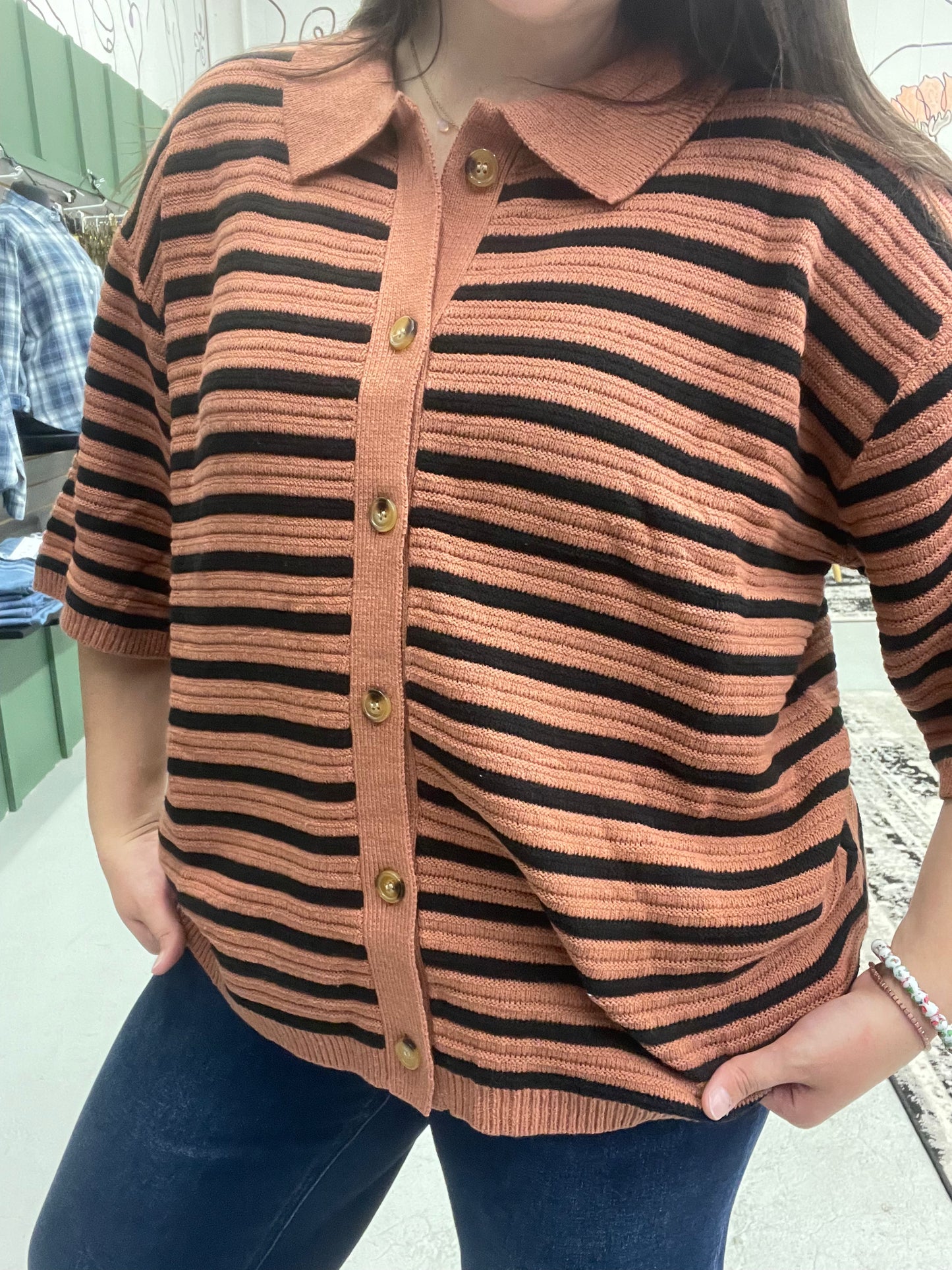 The Easy Stripe Sweater Polo