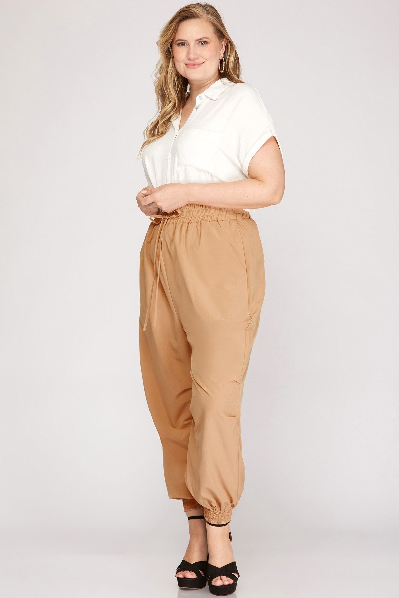 Curvy Style Jogger Pants