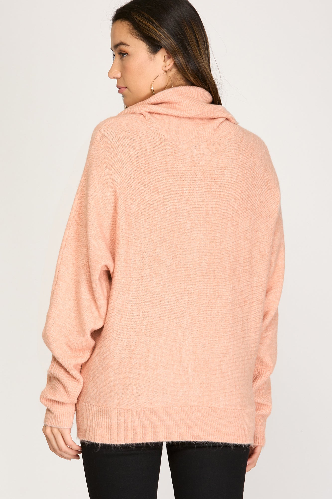 Long Sleeve Cowl Neck Sweater