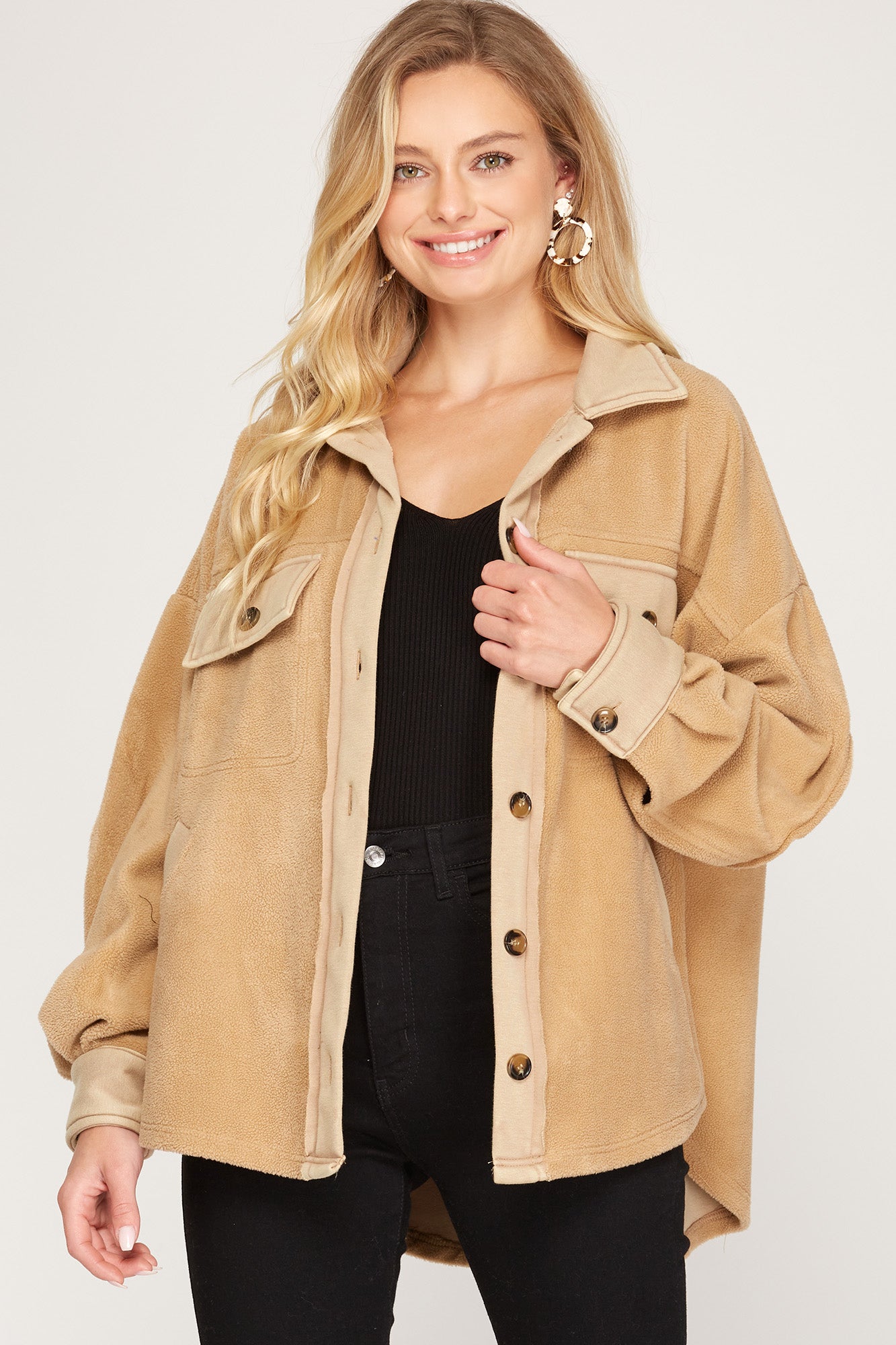 Long Sleeve Brushed Heavy Jacket