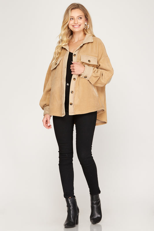 Long Sleeve Brushed Heavy Jacket