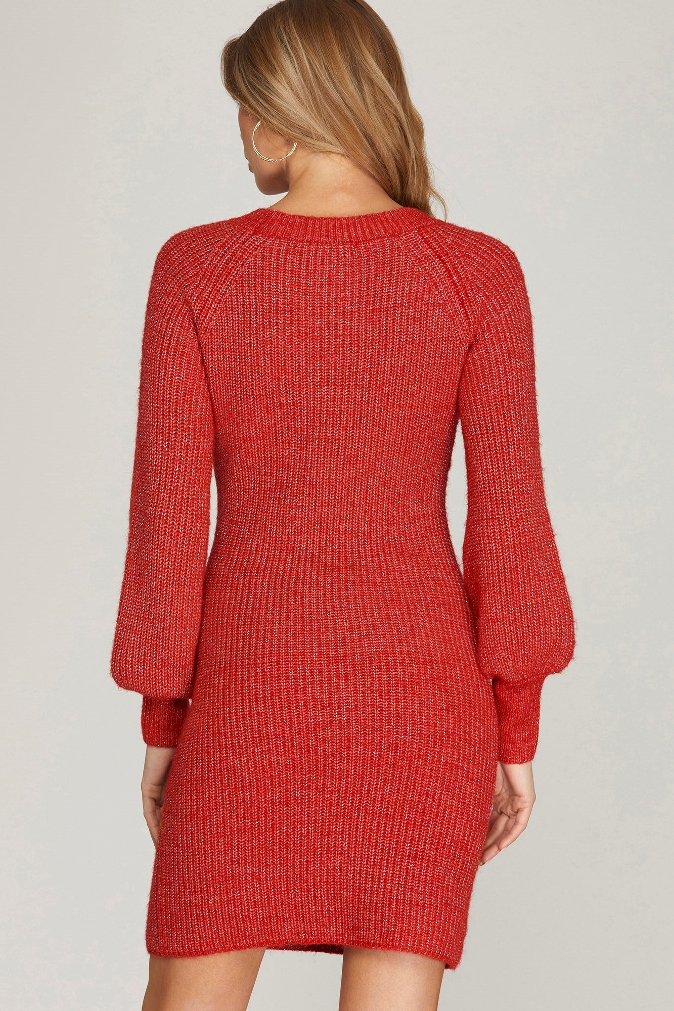 Red Sweater Dress