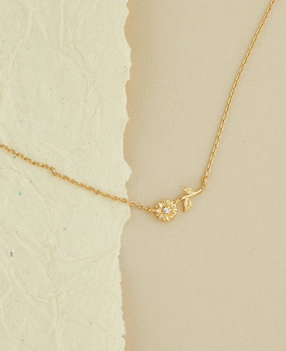 April birth flower necklace