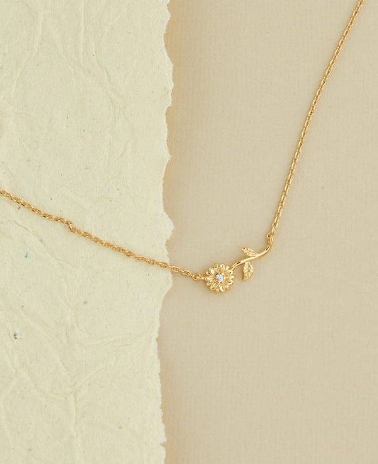 April birth flower necklace