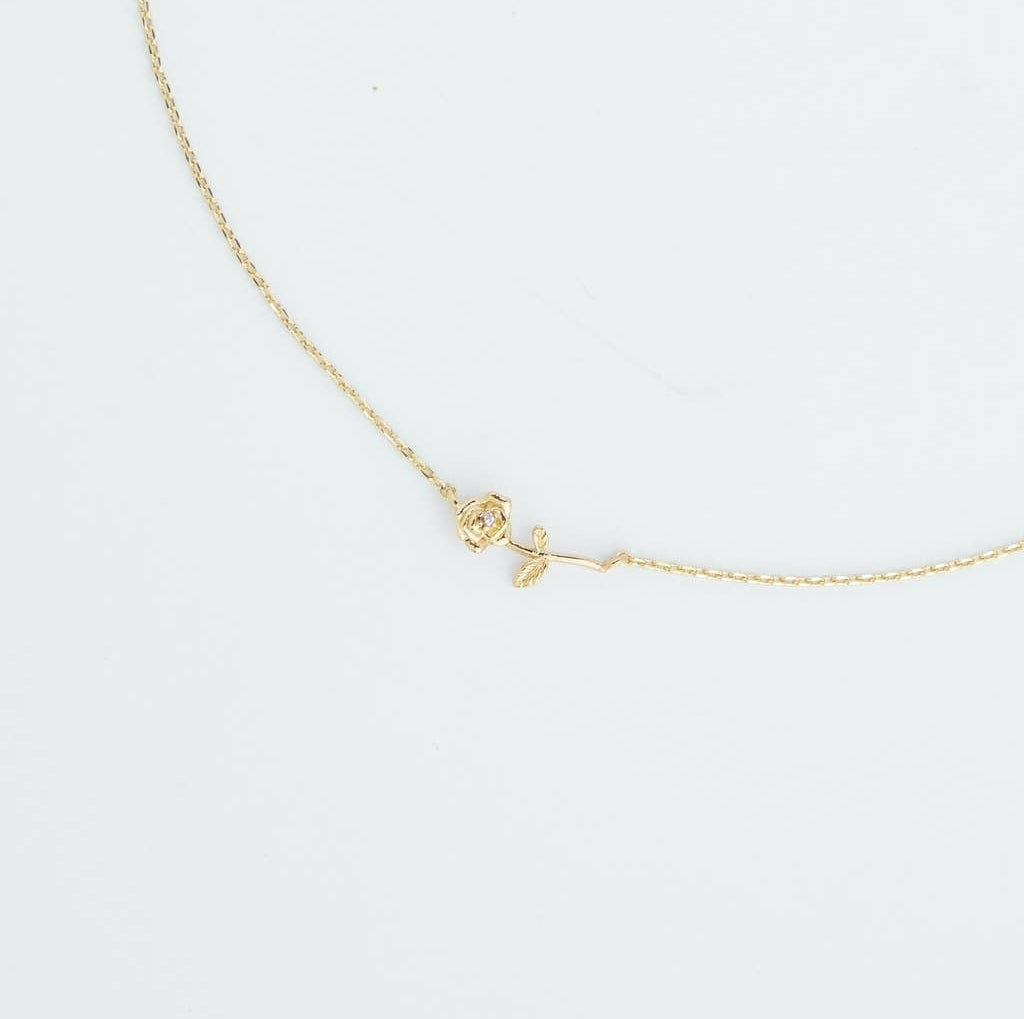 June birth flower necklace