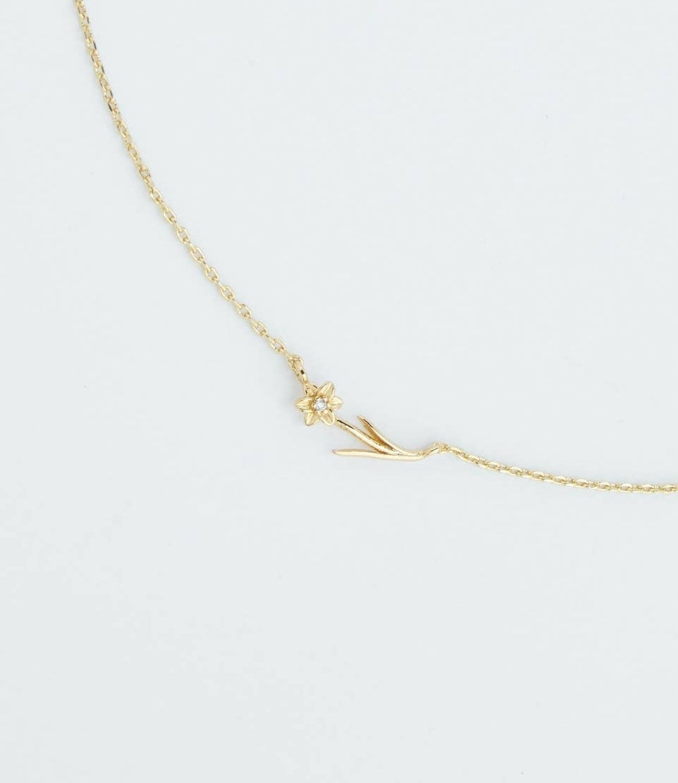 March birth flower necklace