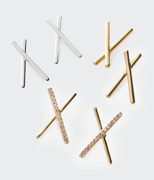 X Marks The Spot Earring Set