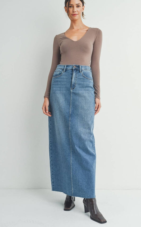 Maxi Skirt With Back Slit