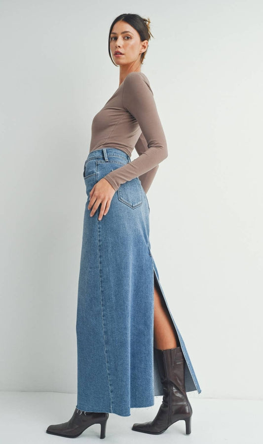 Maxi Skirt With Back Slit