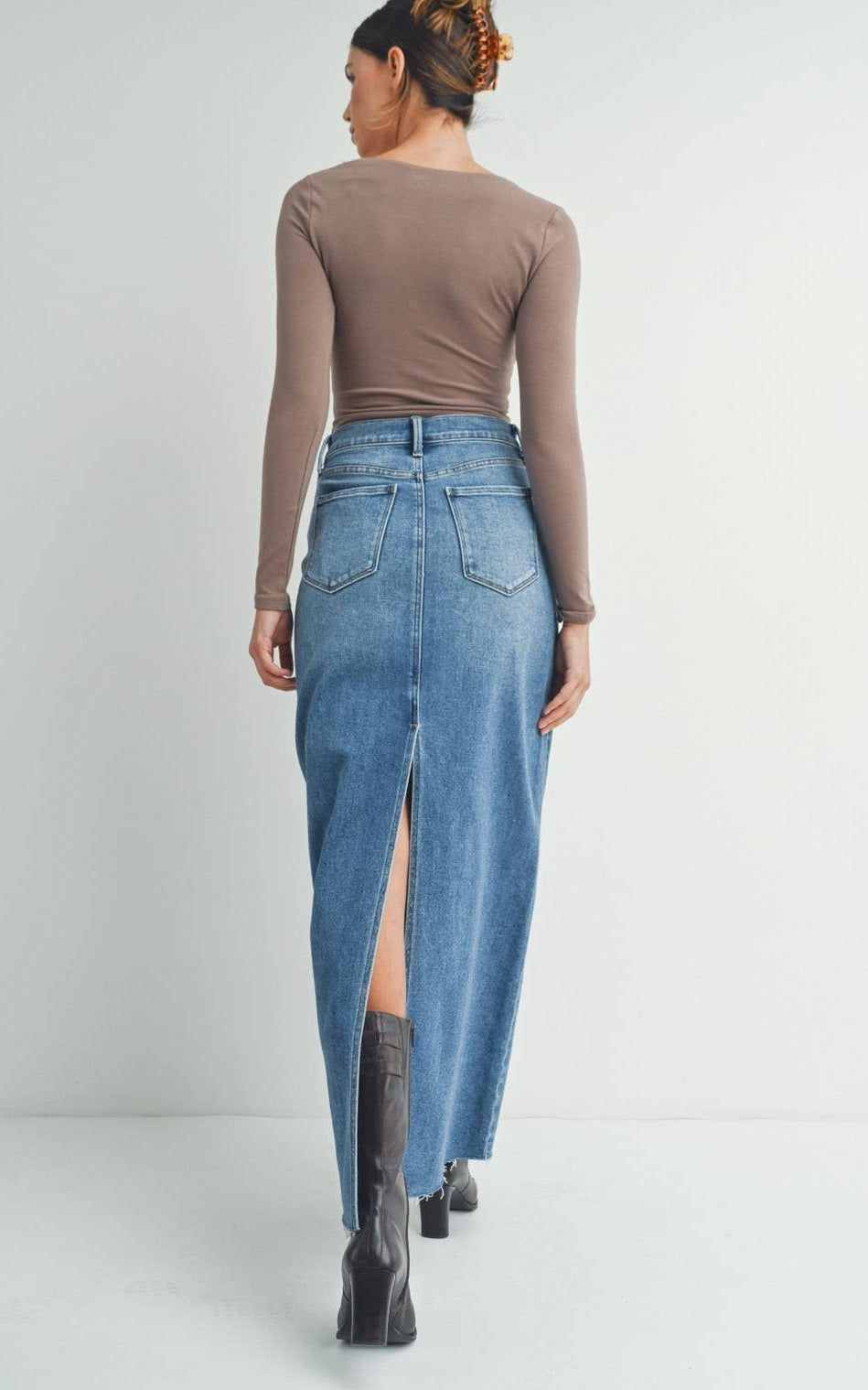 Maxi Skirt With Back Slit